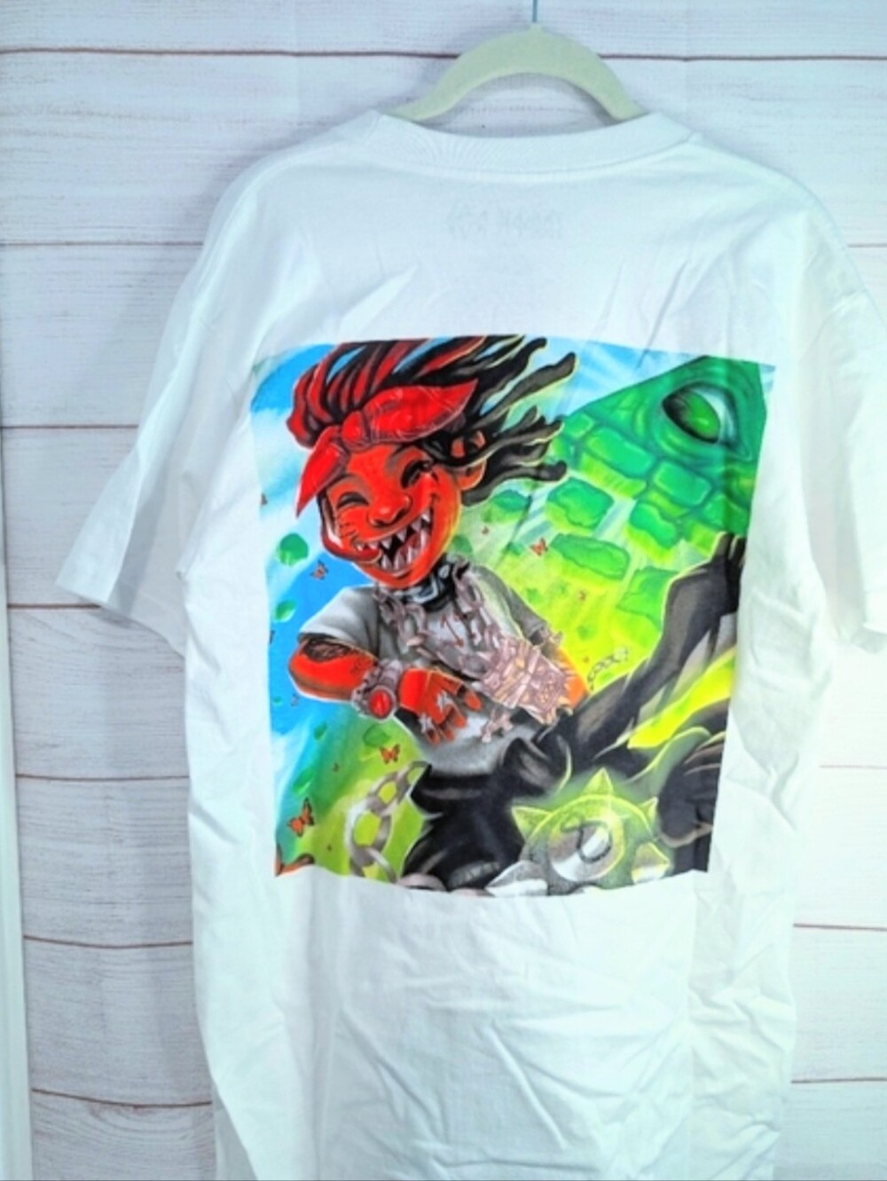 Trippie Red  Dual Sided Street Style Gaffiti StyleGraphic Tee Size Medium